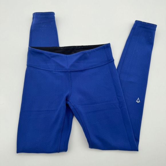 Ivivva by Lululemon Girls Reversible Leggings Black Royal Blue Size 10 - Picture 6 of 6